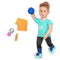 Our Generation (OG Doll) Activity Doll - POSEABLE VOLLEYBALL PLAYER BOY DOLL W/ACCY, JOHNNY ตุ๊กตาเด็กผู้ชาย จอห์นนี่ พร้อมอุปกรณ์