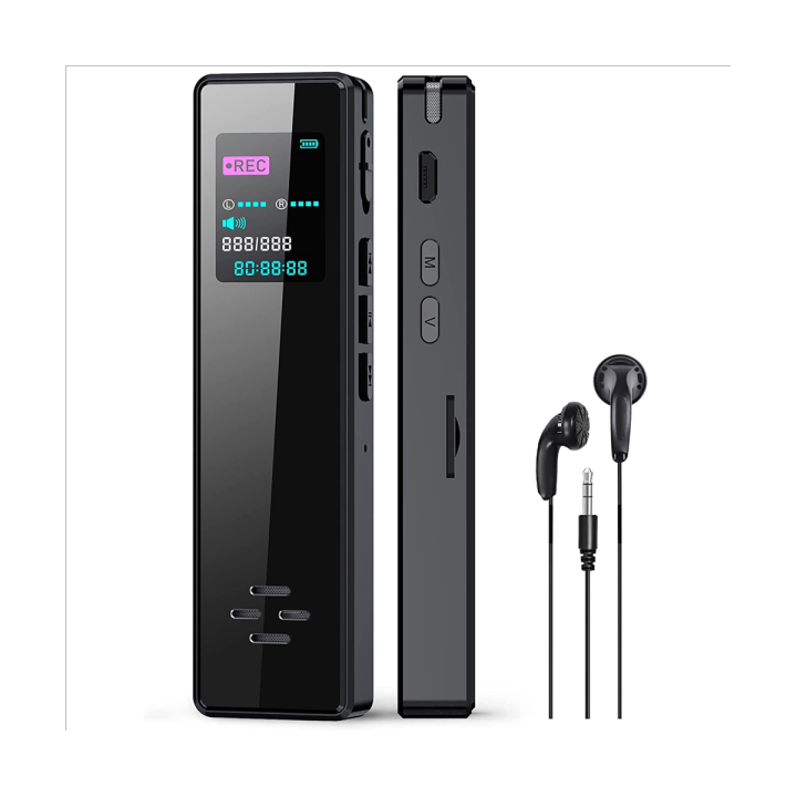 Smart Digital Voice Recorder with Card Reader Activated Recorder 64GB