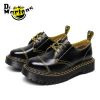 CODDr.Martens 1461รองเท้าบูทแพลตฟอร์ม3-Eye Bex Unisex Low Top Leather Double Yellow Line Round Toe Cal Martin Shoes