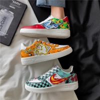 Rubber Sole Uni Canvas Shoes Sneaker Rubber Mens and womens canvas shoes Fashion Unique Pattern Men Casual Sneaker Shoes Anime Demon Slayer Comfortable