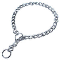 GSFGR New Durable Choker Dog Chain Silver Snake Chains Metal Training Stainless Steel Choker Chain for Pet Dog