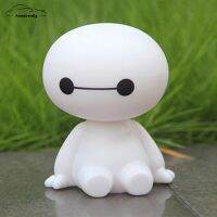 【Sell-Well】 hhu09 รถจัดแต่งทรงผมการ์ตูนพลาสติก Baymax หุ่นยนต์เขย่ารูปเครื่องประดับรถอัตโนมัติตกแต่งภายในฮีโร่ตุ๊กตาของเล่นเครื่องประดับ