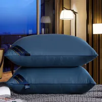 48x74cm Hilton five-star ho pillow Solid color Microfiber filling Cushion for Bedroom Sleep Bedding Rectangular pillow core