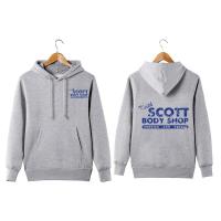 Vintage สไตล์ Keith Scott Body Shop Pullover Hoodie One เนินเขาต้นไม้รถช่าง Keith Scott Body Shop เสื้อกันหนาวมีฮู้ด