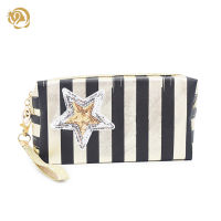 POS【Fast Delivery】1 Pcs Women Portable Cosmetic Bag Glitter Stripe Makeup Bags Sequin Star Storage Travel Bag Storage Travel Bag Wash Bag Travel Storage Bathroom Storage Glitter Stripe Sequin Star Sweet Durable Portable Storage Cosmetic Bag