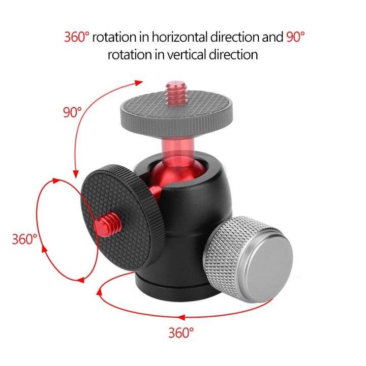 ขาตั้งกล้องอลูมิเนียม-360-หมุนได้-1-4-นิ้วสําหรับกล้อง-dslr