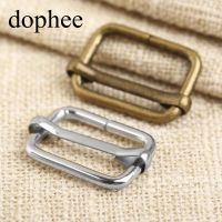 【cw】 dophee 20pcs Metal adjustable square ring buckles garment belt DIY Needlework Luggage Sewing handmade Bag purse buttons LW0462