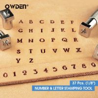 ☞✵ OWDEN 37Pcs 1/8 quot; Leathercraft Alphabet Number Stamping Tool Set Metal Leather Seal Engraving Printing Mold Engraving Stamps