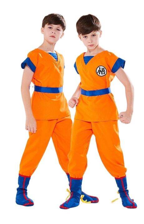 kids-anime-z-son-goku-cosplay-costumes-carnival-suit-goku-sun-fancy-dress-new-year-vest-belt-wrister-adult-halloween-dress-wig