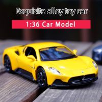 มาเซราติ1:36รถสปอร์ต MC20โลหะผสมของเล่นโมเดลรถ Diecast ดึงถอยหลังสำหรับการสะสมของขวัญสำหรับเด็ก