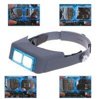 【พร้อมสต็อก】 4 เลนส์หัวหน้าวงแว่นขยาย optivisor ตา L oupe ซ่อมนาฬิกาเชื่อมหัวหน้า Visor 1.5x, 2x, 2.5x, 3.5x