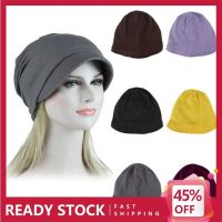 Female Muslim Stretch Cancer Chemo Turban Hat Hair Loss Scarf Wrap