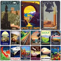 Nostalgic Travel Metal Tin Sign Vintage Wall Art Metal Poster Decorative Plate Bar Cafe Garage Metal Sign Wall Decor，Contact the seller, free customization