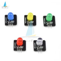 【Seasboat】1/5Pcs DC 3.3V-5V 10มม. โมดูลเปล่งแสง LED Sensor ไฟ LED แสดงสถานะเหมาะสำหรับ Arduino Control Microcontroller ควบคุม/ไฟแสดงสถานะ/หลอดเปล่งแสง