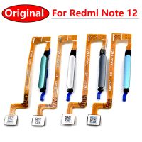 ต้นฉบับสําหรับ Xiaomi Redmi Note 12 ปุ่มโฮมลายนิ้วมือเซนเซอร์ Flex พร้อมปุ่ม Power Key Flex Cable