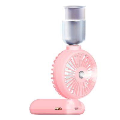 5000MAh Portable Spray Mist Fan with LCD Display USB Mute Wireless Mini Electric Fan Rechargeable Spray Water Fan