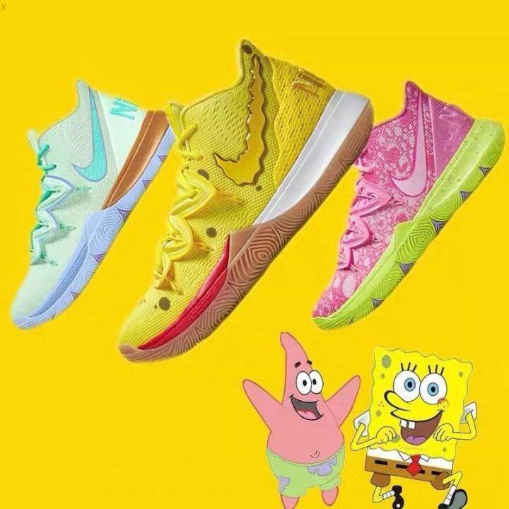 Kyri 5 SP Spongebob Collection Opti Yellow Basketball Shoes Lazada.co.th