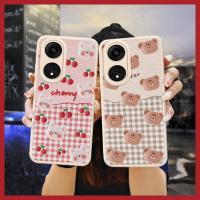 couple heat dissipation Phone Case For OPPO A1 Pro 5G/Reno8T 5G Back Cover luxurious lambskin Cartoon leather funny