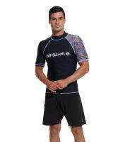 69SLAM MEN SWIMWEAR SHORT SLEEVES UV PROTECTED RASH VEST / เสื้อว่ายน้ำป้องกันรังสียูวี แขวนสั้น สำหรับผู้ชาย