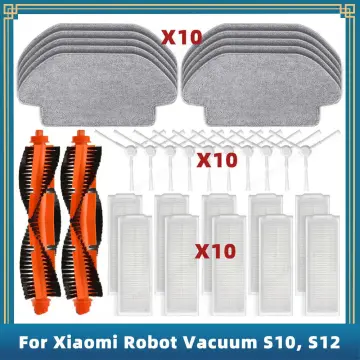 Xiaomi Robot Vacuum S10+, S10 Plus Spare Parts Accessories (Mop Pad, Side  Brush, Brush Cover, Brush)