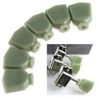 ✳✧✶ 6Pcs Jade Green Guitar Tuning Peg Key Tuners Machine Heads Replacement Button Knobs Handle Cap for Professional Guitar Accessory