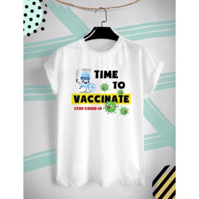 เสื้อยืดสกรีนลายฉีดวัคซีน
