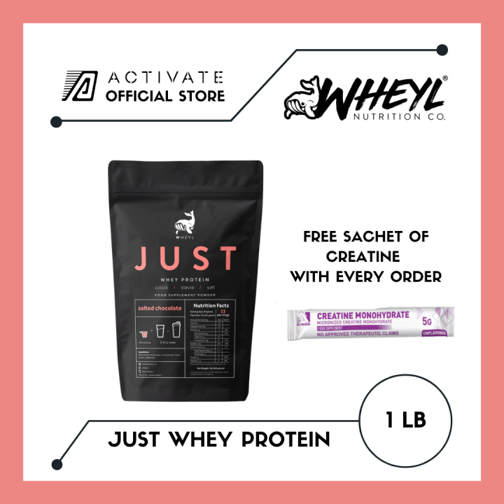 JUST Whey Protein Powder 1lbs by Wheyl Nutrition Co. Available in all