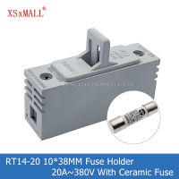 【YF】▩㍿♘  1PCS RT14-20 10x38MM Fuse Holder 20A 380V With 0.5A 1A 4A 5A 6A 8A 10A 16A 20A 25A 32A 380V RT18 RT14