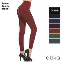 TSLA- [ATIKA] Womens Casual High Waisted Leggings, Stretchy Slim &amp; Buttery Soft Legging, Non See Through Tights and Leggings I กางเกงเท่ๆหญิง I กางเกงใส่สบาย ญ I กางเกงขายาวเท่ๆ  (AT-LP120)