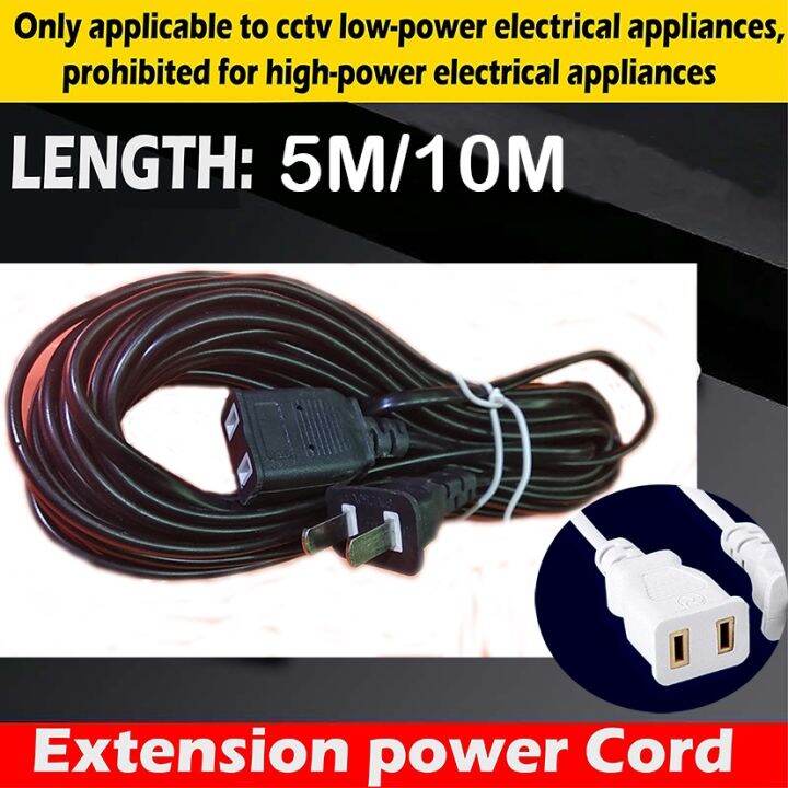 ♣power cord extension male Extension cord 2 pin Dual Portable Extension