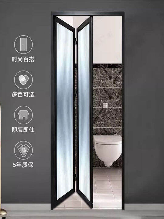 Tempered glass folding door bathroom door bathroom door kitchen door