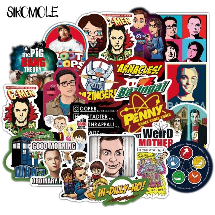 10-30-50pcs-cartoon-the-big-bang-theory-stickers-tv-show-luggage-laptop-notebook-decal-fridge-skateboard-graffit-sticker-f5