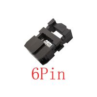 HVJ-10pcs Fc 2.54mm Pitch 6p/8/10/12/14/16/18/20/24/26/30/34/40/50 Pin Idc Socket Double Row Female Header Connector For 2.54mm Wire