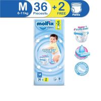 Molfix ผ้าอ้อมเด็กโมลฟิกซ์ เอ็กซ์ตร้า ดราย แพ้นส์ M 36+2 ชิ้น