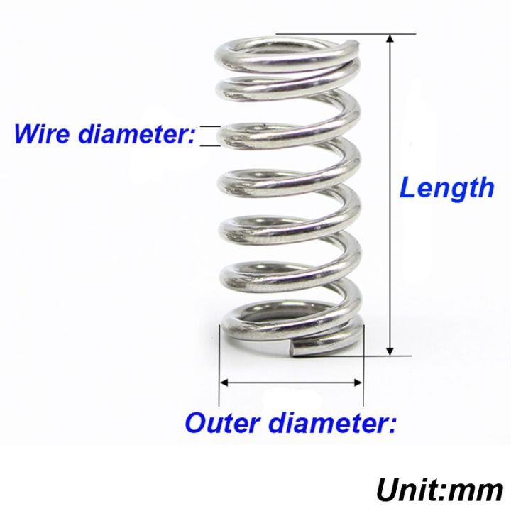 10pcs-wire-diameter-0-8mm-0-9mm-compression-spring-buffer-return-short-small-spring-release-pressure-y-type-304-stainless-steel-cable-management