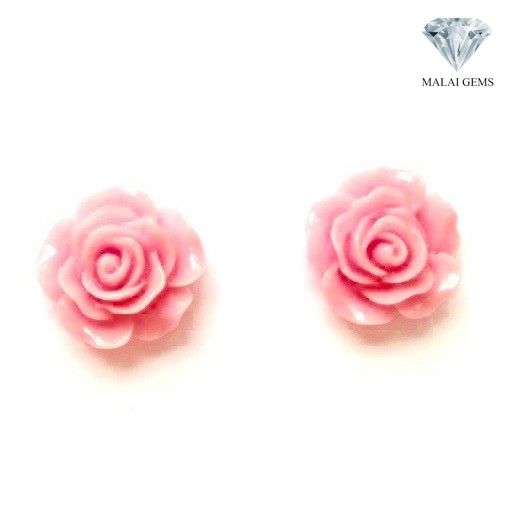ต่างหูดอกกุหลาบ-สไตล์เกาหลี-แบรนด์-malai-gems-ต่างหูดอกไม้-ต่างหูน่ารัก-ต่างหูราคาถูก-ต่างหูมุก-แถมฟรีแป้นการ์ดใส่ต่างหู