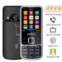 V9500 4 SIM Card call recorder dial voice Phonebook 1000 Radio 2.4 Cellphones