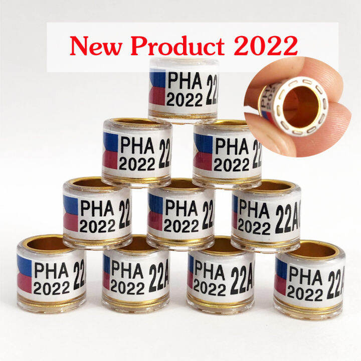 【2024 New Product 】10Pcs PHA ring 2024 2023 Pigeon ring Aluminium Bird