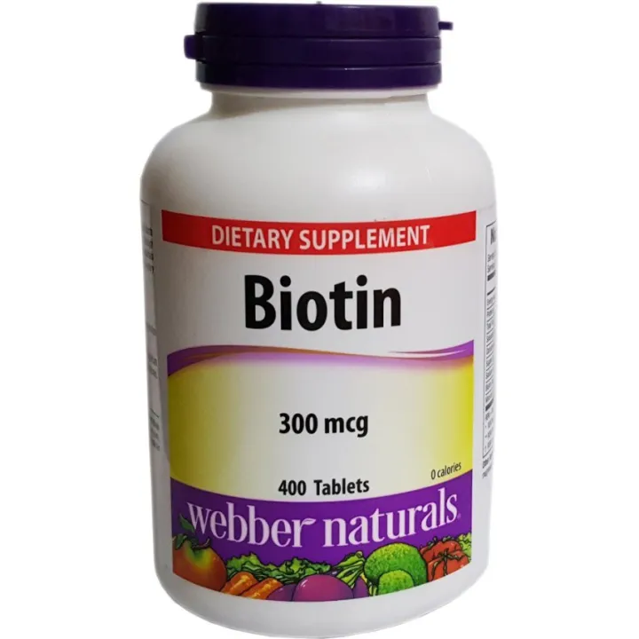 Webber Naturals Biotin 300 mcg, 400 tablets | Lazada PH