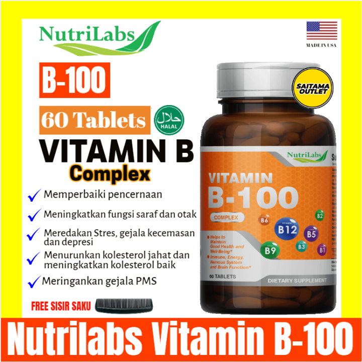 Vitamin B 100 Complex Nutrilabs USA (Not Now Puritan Kirkland