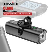 TOWILD CL ไฟจักรยาน600LM ชุดไฟหน้ารถจักรยานไฟ LED ชาร์จ USB ได้18650 2000Mah ไฟจักรยานกันน้ำอุปกรณ์จักรยาน