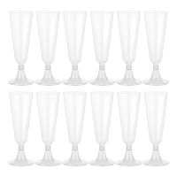 【CW】✷✈  Pcs Disposable Glass Glasses Wedding Shower Supplies Flute Cocktail Ps Stemware Banquet