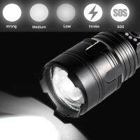 XHP199 Powerful LED Flashlight XHP220 Military Special Long-range 5000M Portable USB Torch T6 Lights