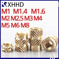 Brass Insert Nut M1 M1.4 M1.6 M2 M2.5 M3 M4 M5 M6 M8 Knurled Thread Nutsert Hot Melt Heat Injection Molding Embedded Copper Nut