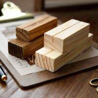 SUN Party Events Rustic Elegant Wooden Table Number Place Card Holder Note Holder Display Stand Decoration