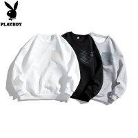 PLAYBOY Round Neck Long-sleeved Sweatshirt Youth Large Size Jacquard Sweatshirt Bottoming Shirt