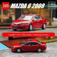 JKM 1/64 Mazda 6 2008รถของเล่นหล่อจากเหล็กอัลลอยด์ซุปเปอร์เรซซี่งคลาสสิกรถยนต์พาหนะของขวัญสำหรับเด็ก