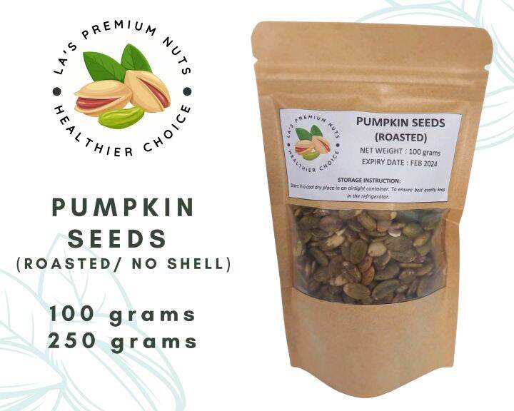 Roasted Pumpkin Seeds (No Shell) 100 grams or 250 grams Lazada PH