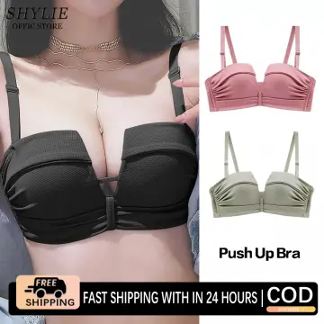 Women Without Steel Ring Small Breasts Gathered Thin Bra Breathable  Comfortable Bra No Wire Bra : : Clothing, Shoes & Accessories
