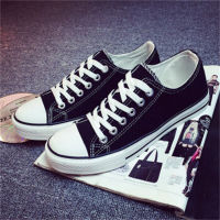 Caspas SHOPZ บาท รองเท้าผ้าใบทรงคอนเวิส รองเท้าConverse Allstar รองเท้าผ้าใบสีดำ รองเท้าใส่ทำงาน รองเท้าผ้าใบราคาถูก มีเก็บปลายทาง